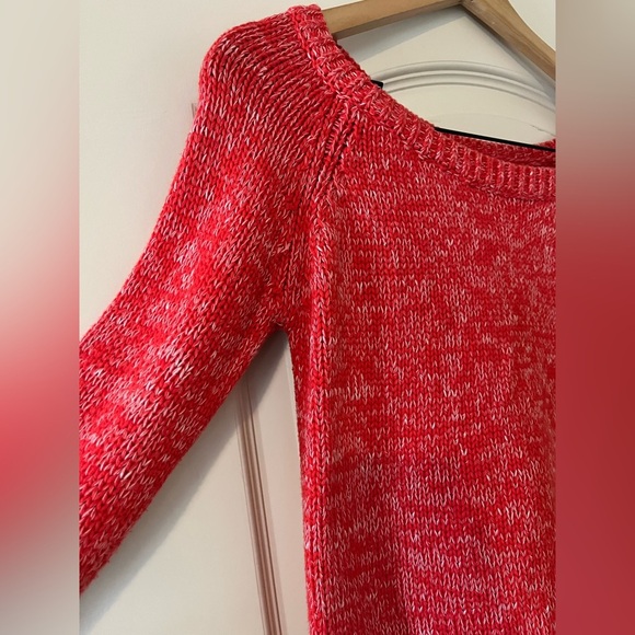 Sale! American Eagle Cotton Rich Coral Long Sleeve Sweater Women’s Size Small - Picture 8 of 16